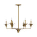 Savoy House - 1-1260-6-339 - Six Light Chandelier - Strathmore - Antique Patina