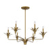 Savoy House - 1-1260-6-339 - Six Light Chandelier - Strathmore - Antique Patina