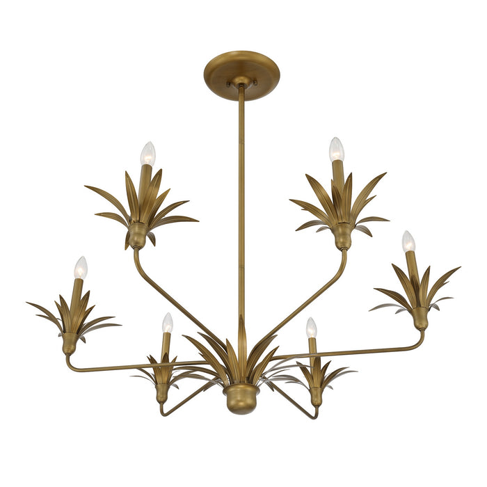 Savoy House - 1-1260-6-339 - Six Light Chandelier - Strathmore - Antique Patina