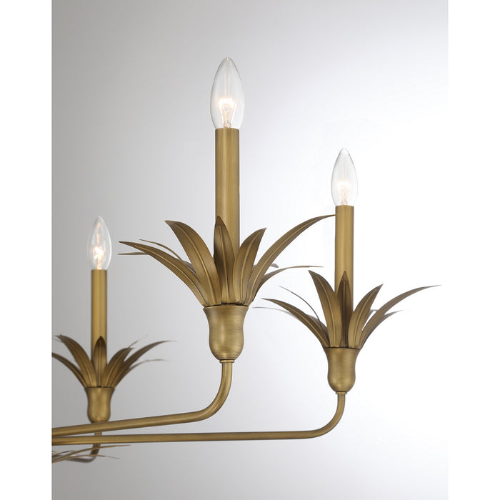 Savoy House - 1-1260-6-339 - Six Light Chandelier - Strathmore - Antique Patina