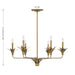 Savoy House - 1-1260-6-339 - Six Light Chandelier - Strathmore - Antique Patina