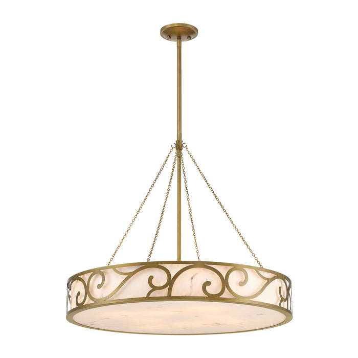 Savoy House - 1-1269-8-339 - Eight Light Chandelier - Halstead - Antique Patina