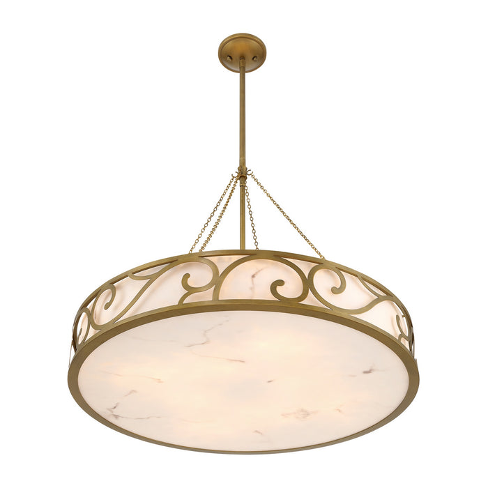 Savoy House - 1-1269-8-339 - Eight Light Chandelier - Halstead - Antique Patina
