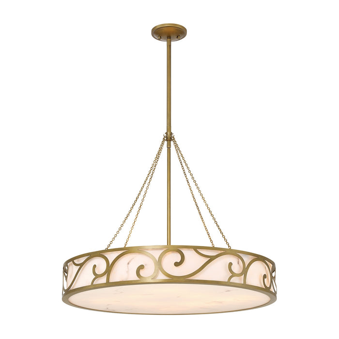 Savoy House - 1-1269-8-339 - Eight Light Chandelier - Halstead - Antique Patina