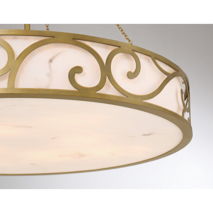 Savoy House - 1-1269-8-339 - Eight Light Chandelier - Halstead - Antique Patina