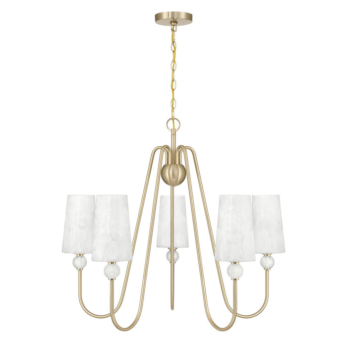 Savoy House - 1-1350-5-127 - Five Light Chandelier - Sheldon - Noble Brass