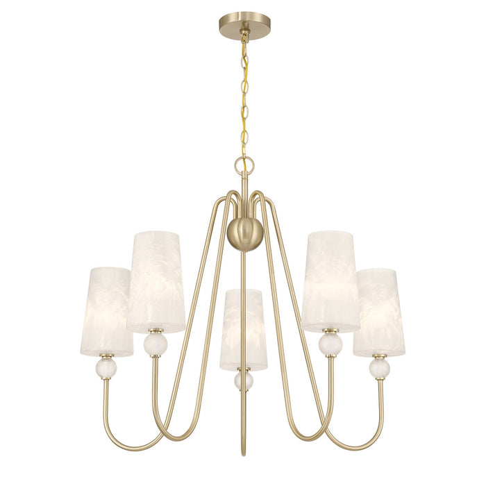 Savoy House - 1-1350-5-127 - Five Light Chandelier - Sheldon - Noble Brass