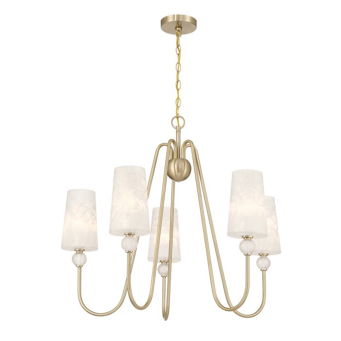 Savoy House - 1-1350-5-127 - Five Light Chandelier - Sheldon - Noble Brass