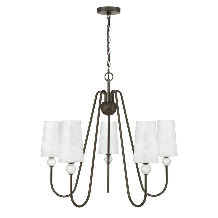 Savoy House - 1-1350-5-15 - Five Light Chandelier - Sheldon - Mediterranean Bronze
