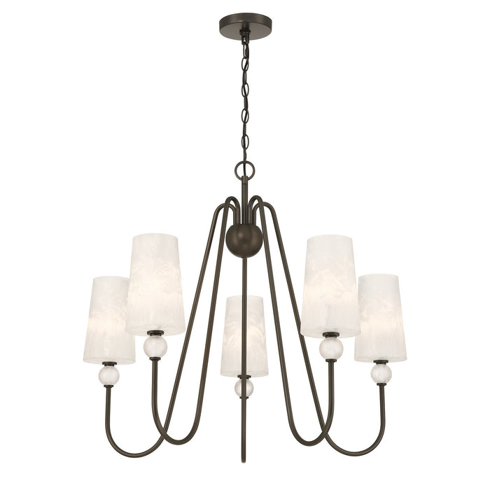 Savoy House - 1-1350-5-15 - Five Light Chandelier - Sheldon - Mediterranean Bronze