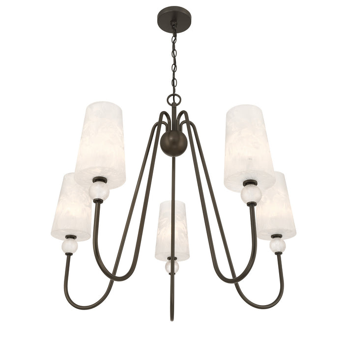 Savoy House - 1-1350-5-15 - Five Light Chandelier - Sheldon - Mediterranean Bronze