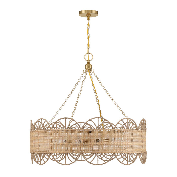 Savoy House - 1-1412-8-322 - Eight Light Chandelier - Shawnee - Warm Brass