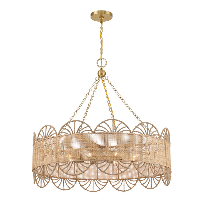 Savoy House - 1-1412-8-322 - Eight Light Chandelier - Shawnee - Warm Brass