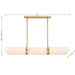 Savoy House - 1-1450-4-322 - Four Light Chandelier - Chalfont - Warm Brass
