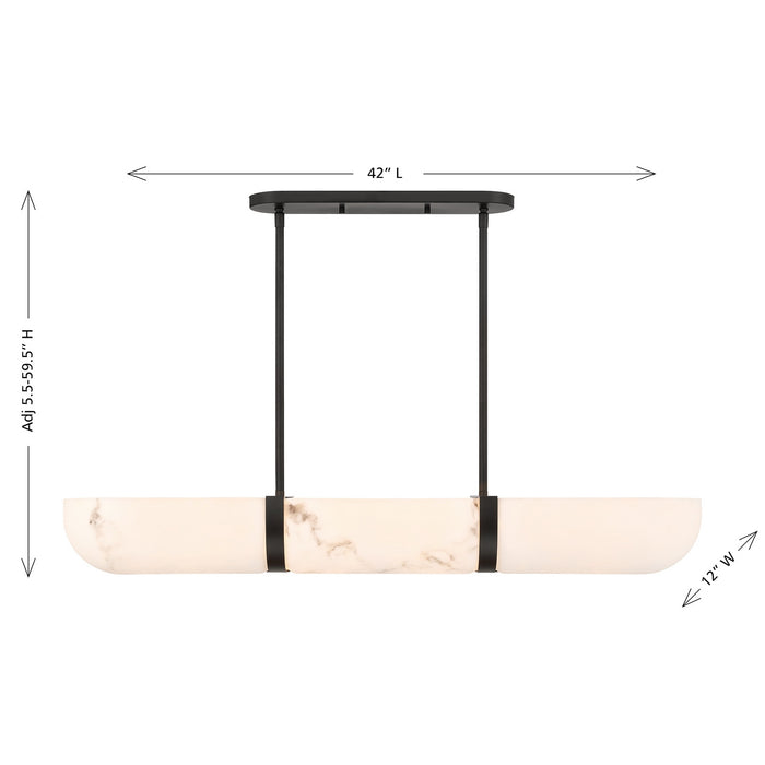 Savoy House - 1-1450-4-89 - Four Light Chandelier - Chalfont - Matte Black