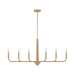 Savoy House - 1-1827-6-320 - Six Light Chandelier - Cannon - Warm Brass and Rope