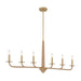 Savoy House - 1-1827-6-320 - Six Light Chandelier - Cannon - Warm Brass and Rope