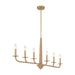 Savoy House - 1-1827-6-320 - Six Light Chandelier - Cannon - Warm Brass and Rope