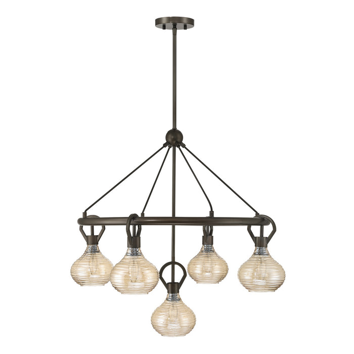 Savoy House - 1-2276-5-15 - Five Light Chandelier - Sheriden - Mediterranean Bronze