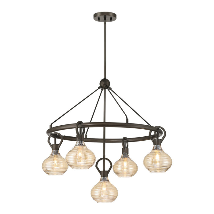 Savoy House - 1-2276-5-15 - Five Light Chandelier - Sheriden - Mediterranean Bronze
