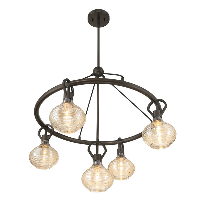 Savoy House - 1-2276-5-15 - Five Light Chandelier - Sheriden - Mediterranean Bronze