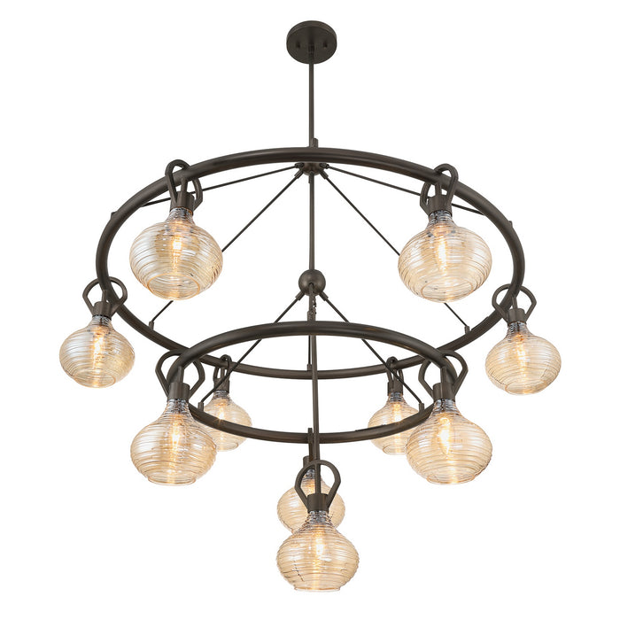 Savoy House - 1-2277-10-15 - Ten Light Chandelier - Sheriden - Mediterranean Bronze