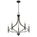 Savoy House - 1-5999-5-15 - Five Light Chandelier - Woodlawn - Mediterranean Bronze
