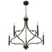 Savoy House - 1-5999-5-15 - Five Light Chandelier - Woodlawn - Mediterranean Bronze