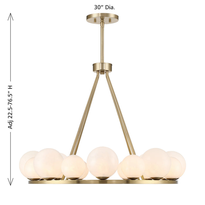 Savoy House - 1-7999-16-127 - 16 Light Chandelier - Loudon - Noble Brass
