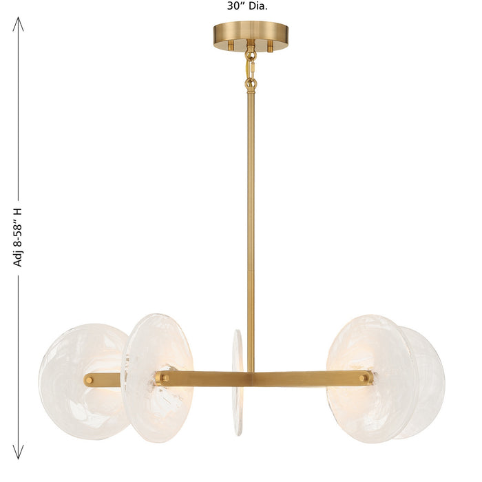 Savoy House - 1-9305-5-322 - LED Chandelier - Ainslie - Warm Brass