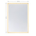 Savoy House - 2-1238-42X60 - LED Mirror - Paulding - Gold