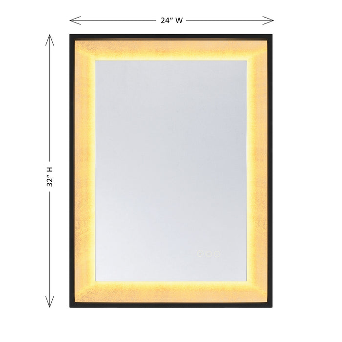 Savoy House - 2-1241-24X32 - LED Mirror - Corvalis - Sand Black and Gold Leaf