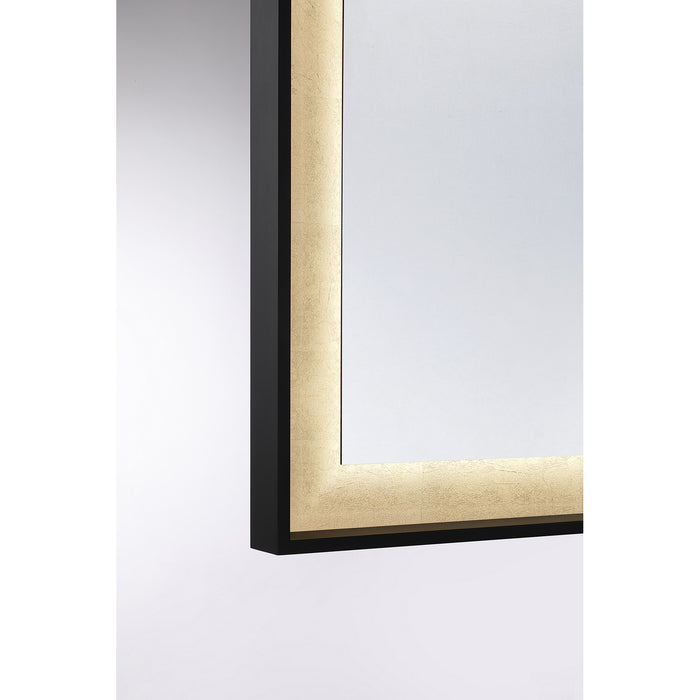Savoy House - 2-1242-30X36 - LED Mirror - Corvalis - Sand Black and Gold Leaf