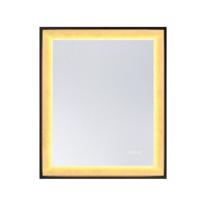 Savoy House - 2-1242-30X36 - LED Mirror - Corvalis - Sand Black and Gold Leaf