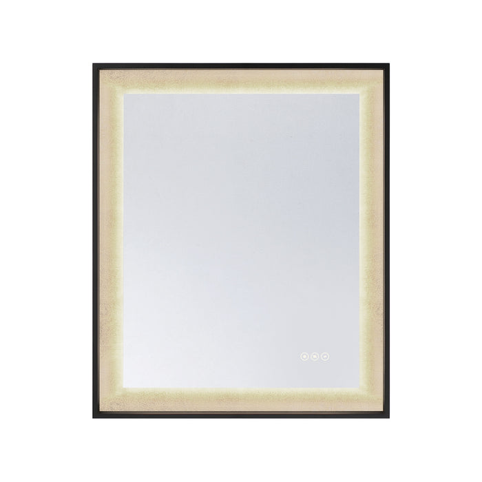 Savoy House - 2-1242-30X36 - LED Mirror - Corvalis - Sand Black and Gold Leaf