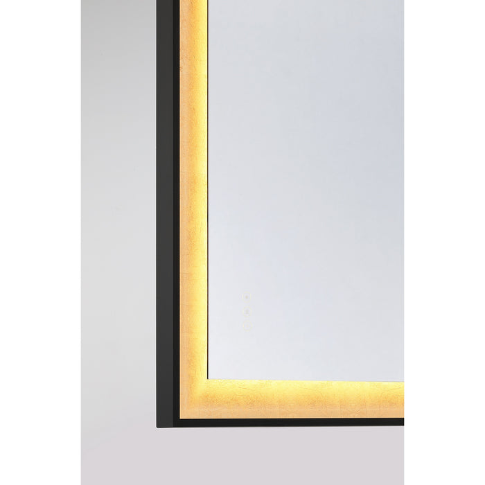 Savoy House - 2-1243-48X32 - LED Mirror - Corvalis - Sand Black and Gold Leaf
