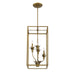 Savoy House - 3-1261-4-339 - Four Light Pendant - Strathmore - Antique Patina