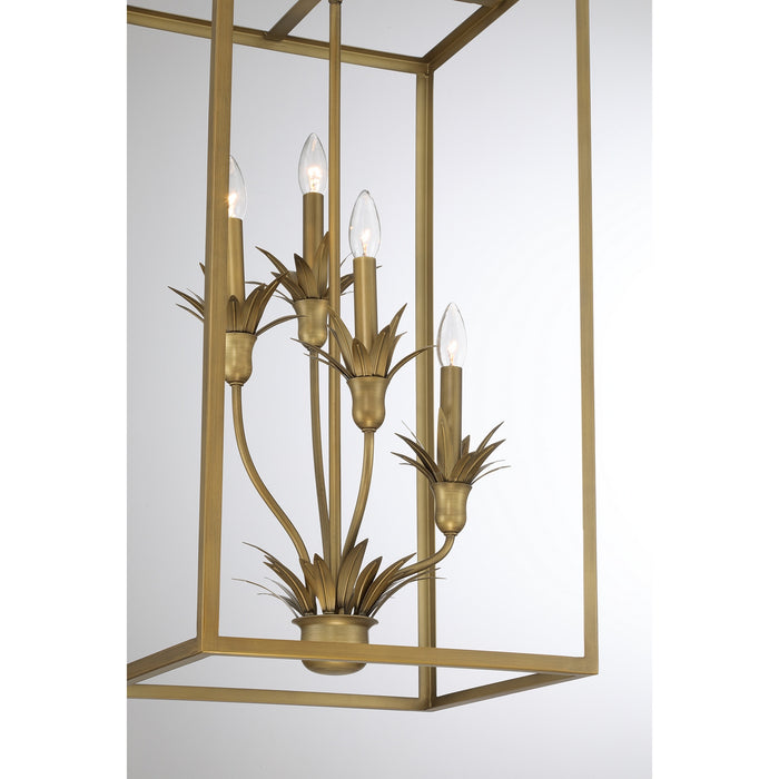 Savoy House - 3-1261-4-339 - Four Light Pendant - Strathmore - Antique Patina