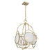 Savoy House - 3-4699-4-127 - Four Light Pendant - Damen - Noble Brass