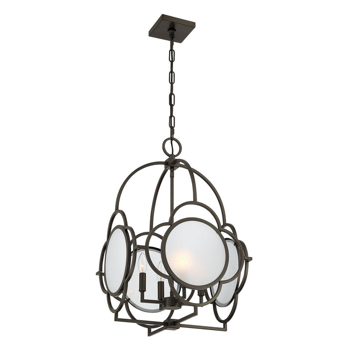 Savoy House - 3-4699-4-15 - Four Light Pendant - Damen - Mediterranean Bronze