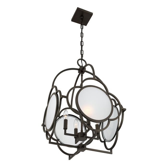 Savoy House - 3-4699-4-15 - Four Light Pendant - Damen - Mediterranean Bronze