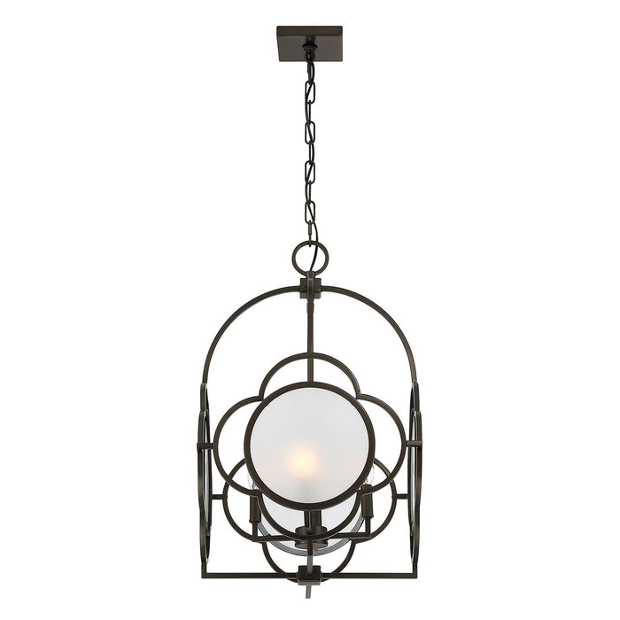 Savoy House - 3-4699-4-15 - Four Light Pendant - Damen - Mediterranean Bronze
