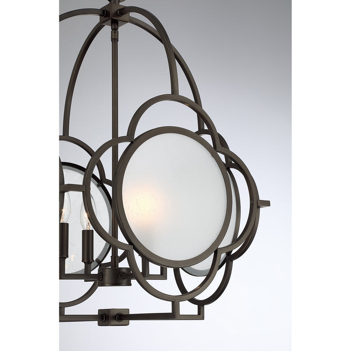 Savoy House - 3-4699-4-15 - Four Light Pendant - Damen - Mediterranean Bronze