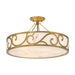 Savoy House - 6-1268-6-339 - Six Light Semi-Flush Mount - Halstead - Antique Patina