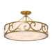 Savoy House - 6-1268-6-339 - Six Light Semi-Flush Mount - Halstead - Antique Patina