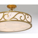 Savoy House - 6-1268-6-339 - Six Light Semi-Flush Mount - Halstead - Antique Patina