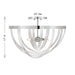 Savoy House - 6-1777-4-11 - Four Light Semi-Flush Mount - Jennings - Polished Chrome
