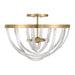 Savoy House - 6-1777-4-322 - Four Light Semi-Flush Mount - Jennings - Warm Brass