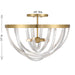 Savoy House - 6-1777-4-322 - Four Light Semi-Flush Mount - Jennings - Warm Brass