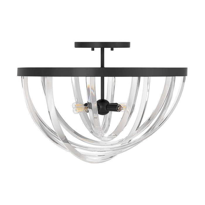 Savoy House - 6-1777-4-89 - Four Light Semi-Flush Mount - Jennings - Matte Black